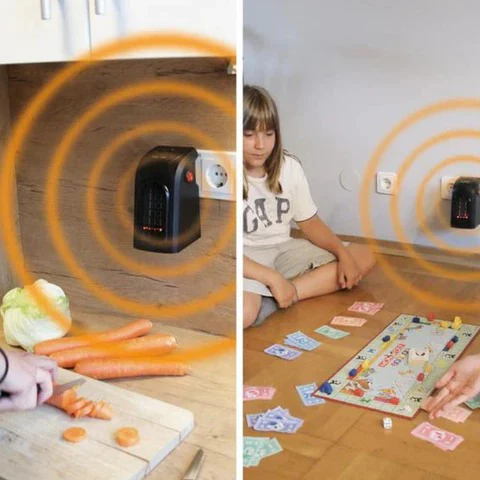 Compacte stopcontactkachel – warmte waar jij bent