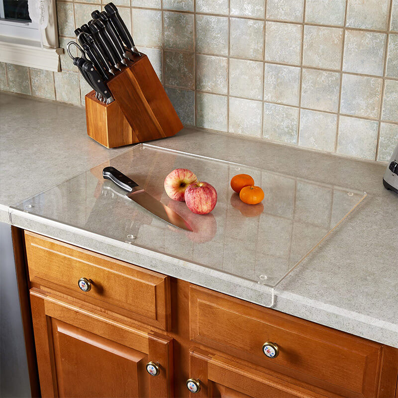 CrystalChef - Transparante Snijplank Met Antislip & Moderne Look