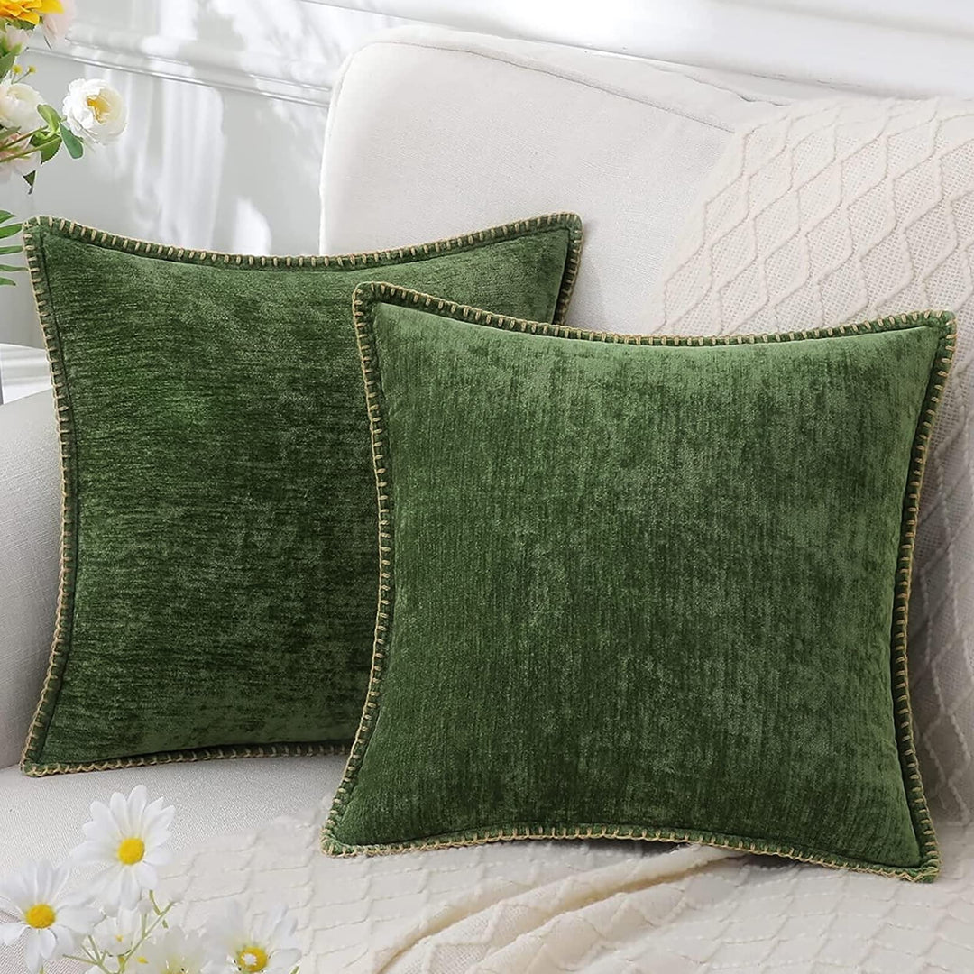 CozyNest - Zachte Chenille Kussenhoes 45x45cm Luxe Decoratie voor Bank & Woonkamer