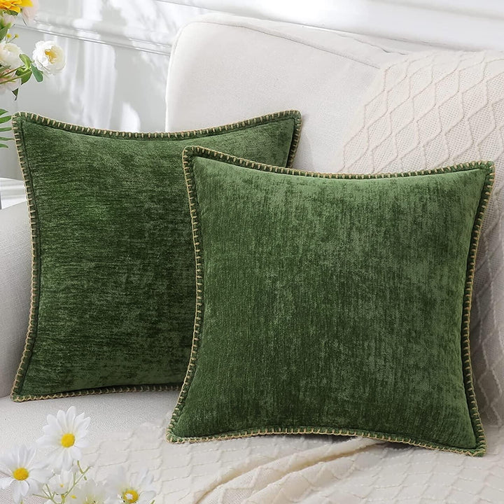 CozyNest - Zachte Chenille Kussenhoes 45x45cm Luxe Decoratie voor Bank & Woonkamer