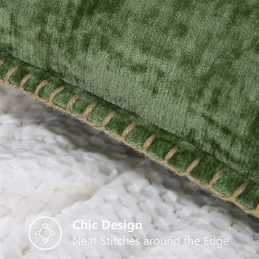 CozyNest - Zachte Chenille Kussenhoes 45x45cm Luxe Decoratie voor Bank & Woonkamer