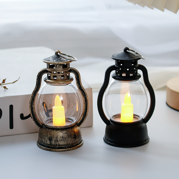 GlowLoom - Vintage LED Lantaarn op Batterijen voor Sfeervolle Decoratie