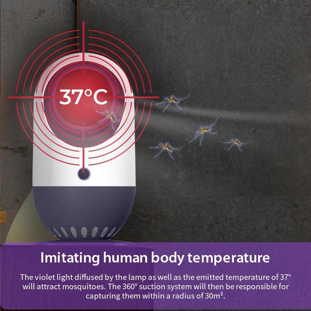 ZapFree - Draagbare en Stille Muggenvanger met Violet Licht en USB Oplaadbaar