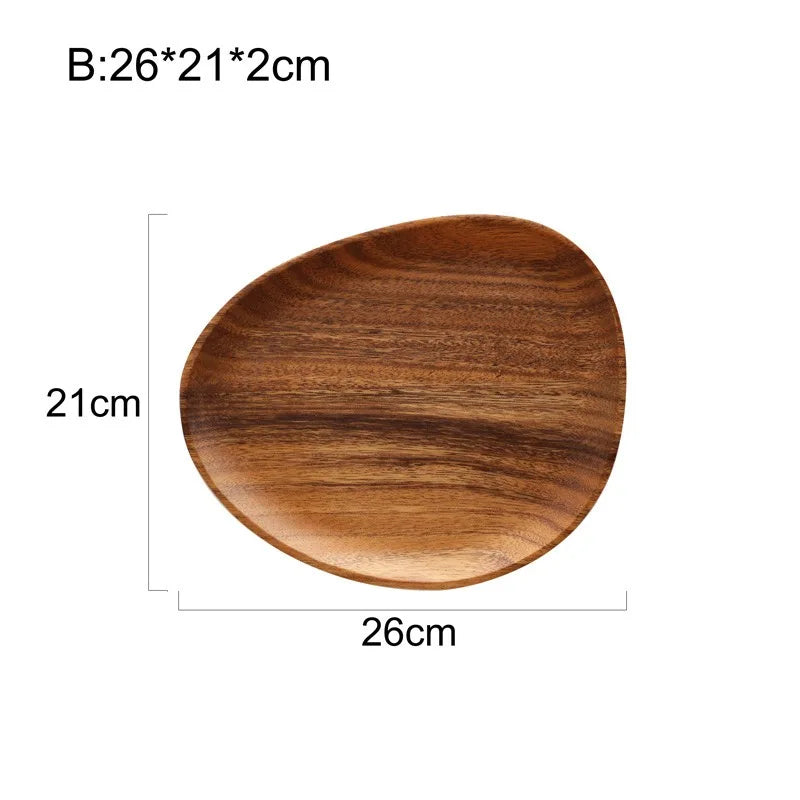 WoodElegance - Houten Borden Set | Handgemaakt, Duurzaam & Perfect voor Serveren