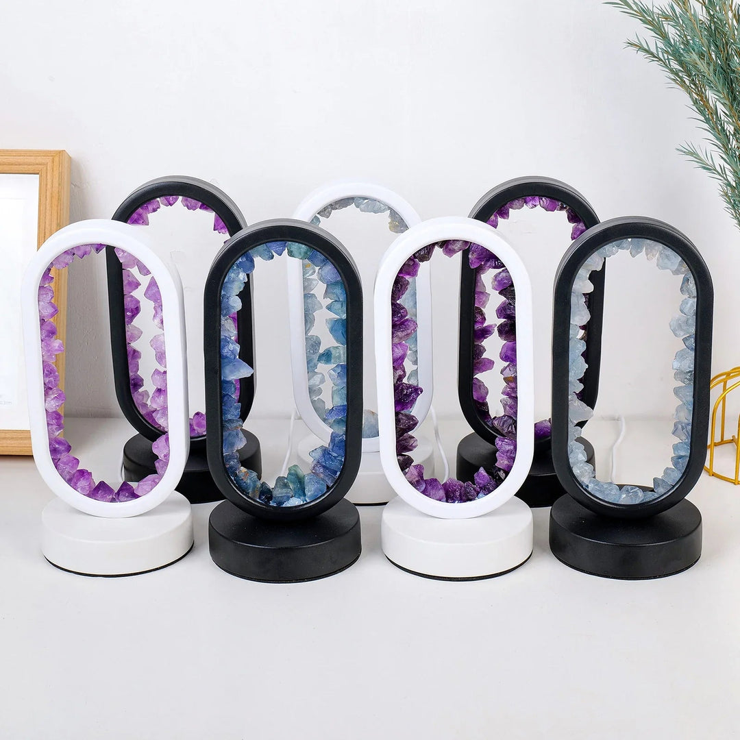 AmethystGlow - Handgemaakte Natuurlijke Kalmerende Amethist Lamp voor Ontspanning
