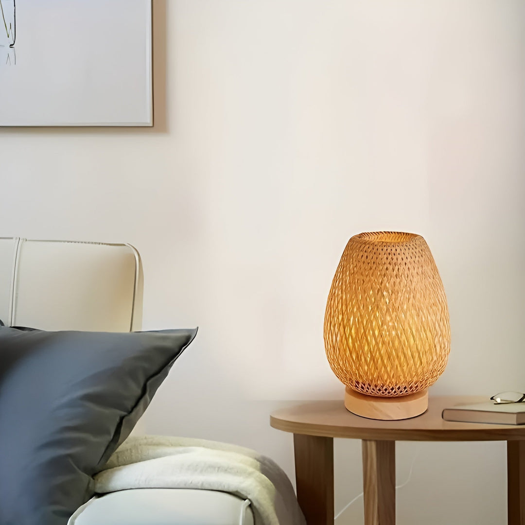 EcoLume - Duurzame Bamboe USB Tafellamp Voor Slaapkamer & Woonkamer