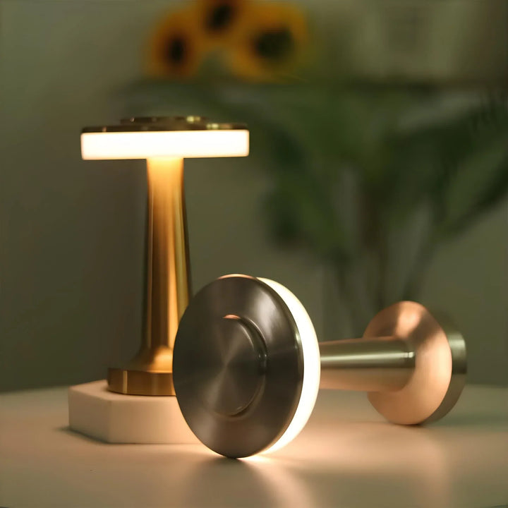 Draagbare dimbare tafellamp, elegant retro ontwerp