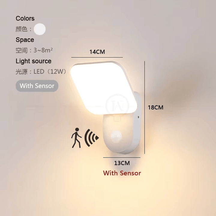 Slimme LED-wandlamp met Bewegingssensor