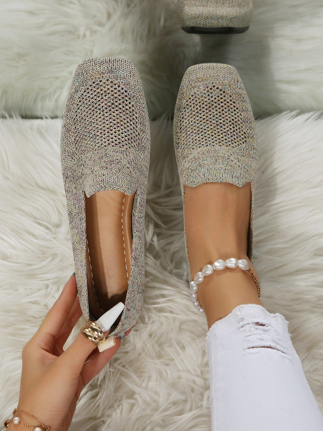 Orthopedische instapsneakers voor dames met zacht voetbed en ademend mesh