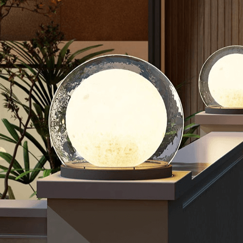 Moderne buitenlamp - Design in maanvorm