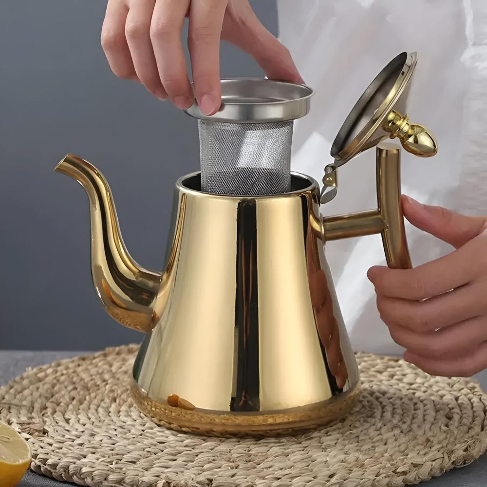 RVS Waterkoker met Ingebouwd Filter en Ergonomisch Ontwerp