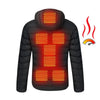 Verwarmde unisex jas met 10 warmtezones en powerbank