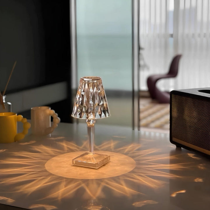 Kristallen tafellamp met touchbediening - LumeCrystal