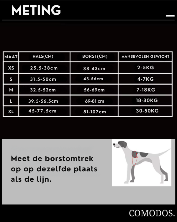 SafeStride™ | Verstelbaar  Reflecterend Hondenharnas