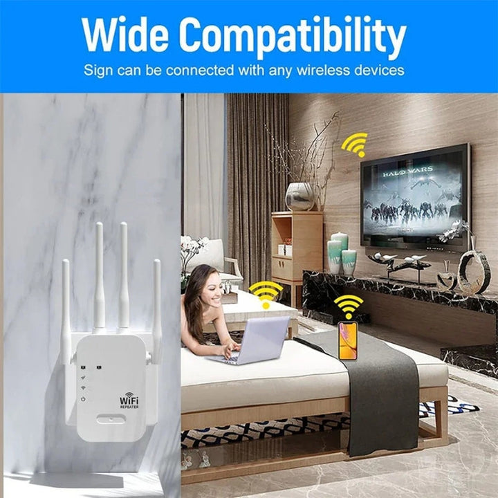 Snelle wifi-versterker tot 1200Mbps
