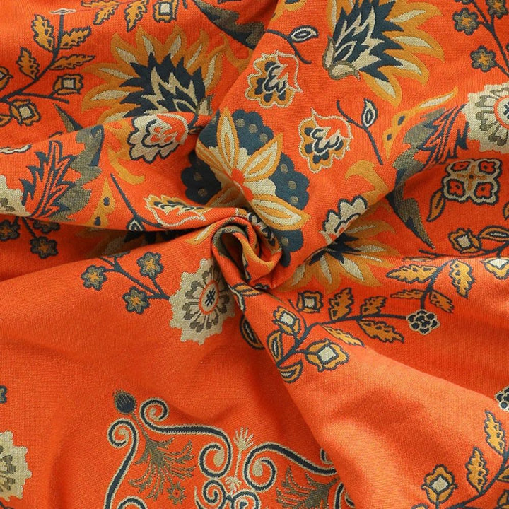 Vintage omkeerbare plaid met bloemenprint