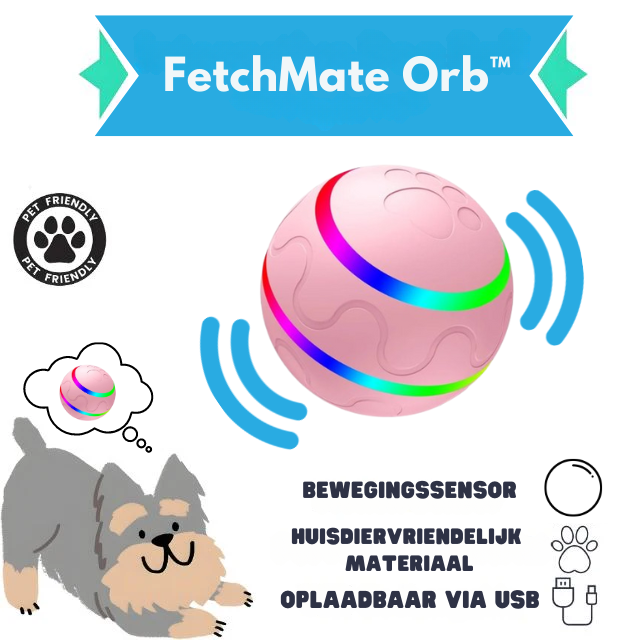 FetchMate Orb™ | Vermindert angst, voorkomt verveling, bevordert lichaamsbeweging.