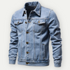 Heren denim truckerjack, klassieke stijl voor dagelijks gebruik