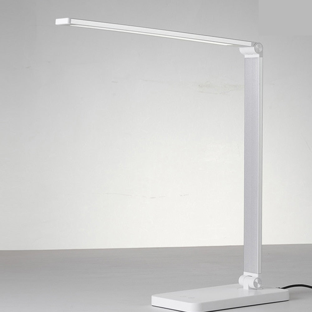 LumiGlow - Minimalistische LED Bureaulamp met Dimbare Helderheid & Wireless Opladen