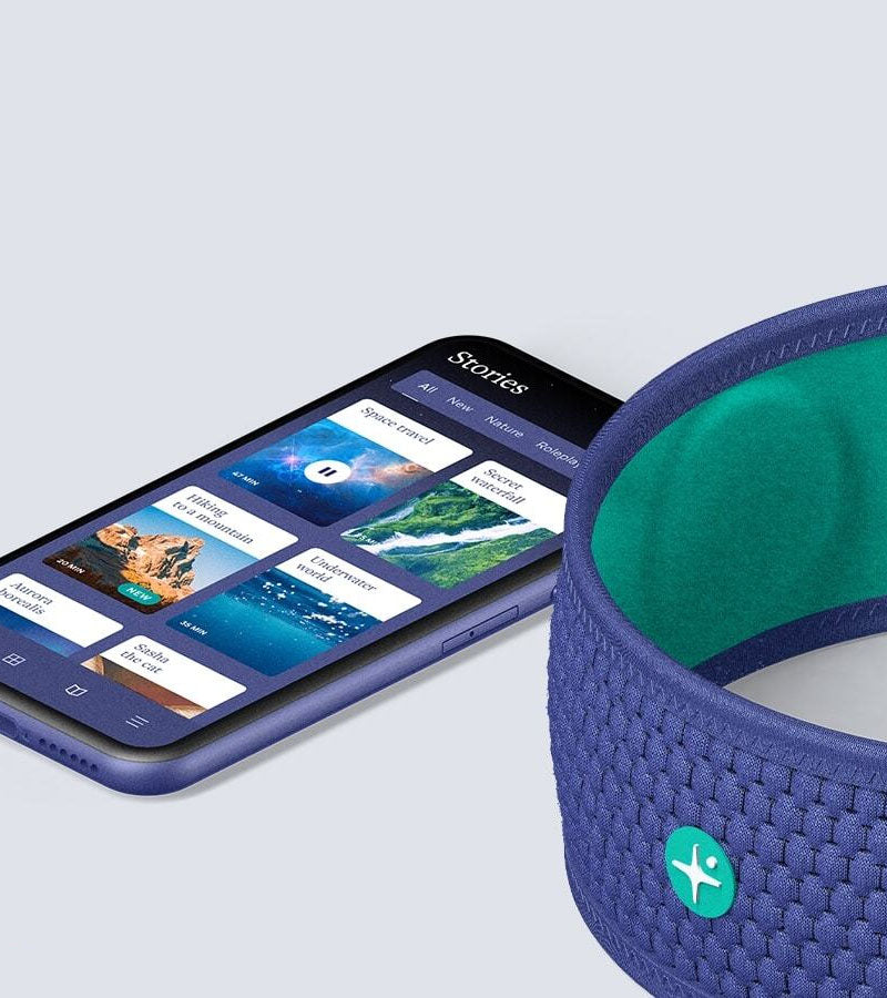 ZenRest - Draadloze Bluetooth Slaap Hoofdband Voor Ultieme Ontspanning & Comfort