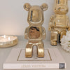 GoldenBeast - Luxe Gouden Bearbrick Sculptuur Voor Interieurdecoratie