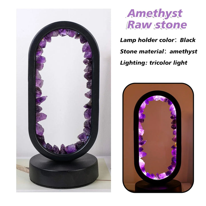 AmethystGlow - Handgemaakte Natuurlijke Kalmerende Amethist Lamp voor Ontspanning