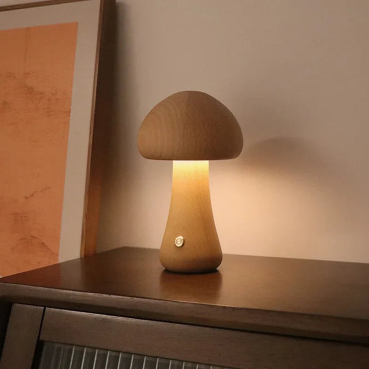 GlowShroom - Sfeervolle LED Tafellamp met Touchbediening en USB-oplaadbaar
