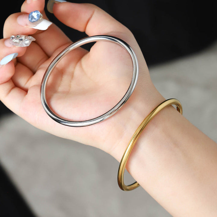 Stainless Steel Bracelet Traditional Polished Surface Bangle