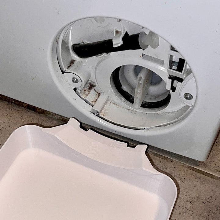 Afvoerbak voor wasmachine om water op te vangen