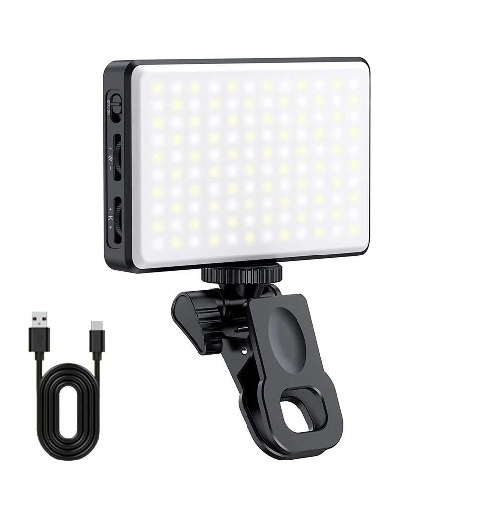 BrightSnap - Compacte Selfie Lamp Met 120 LEDs & Oplaadbare Batterij