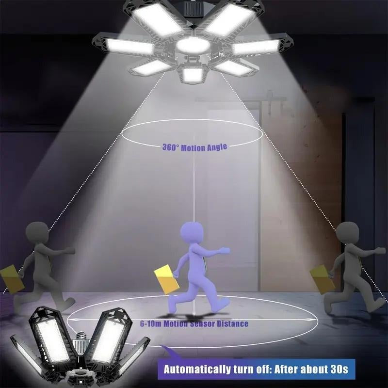 Verstelbare LED-paneellamp 6500K E26/E27 – lamp voor garage en werkplaats