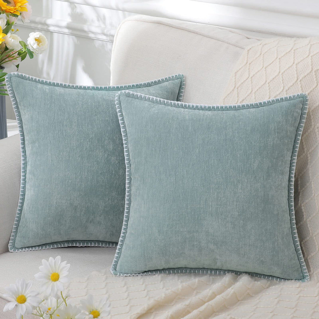 CozyNest - Zachte Chenille Kussenhoes 45x45cm Luxe Decoratie voor Bank & Woonkamer
