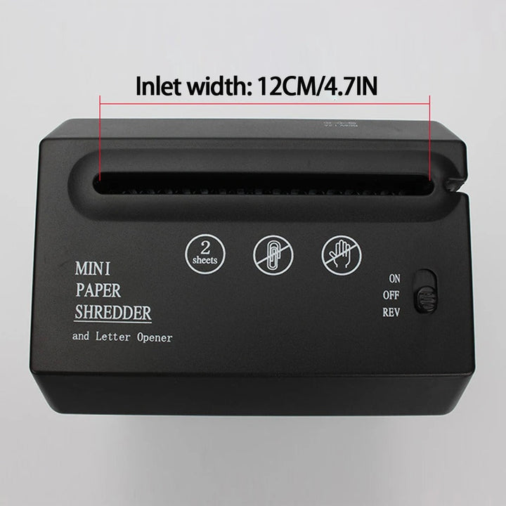 Mini-bureaupapierversnipperaar – compact, stil en efficiënt