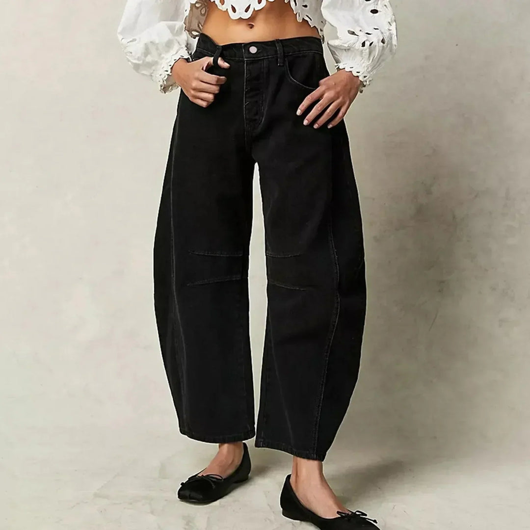 Comfortabele Wijde Broek Voor Dames Met Relaxte Pasvorm — afbeelding 6