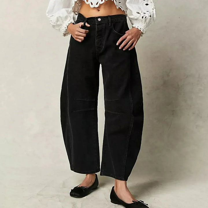 Comfortabele Wijde Broek Voor Dames Met Relaxte Pasvorm — afbeelding 6