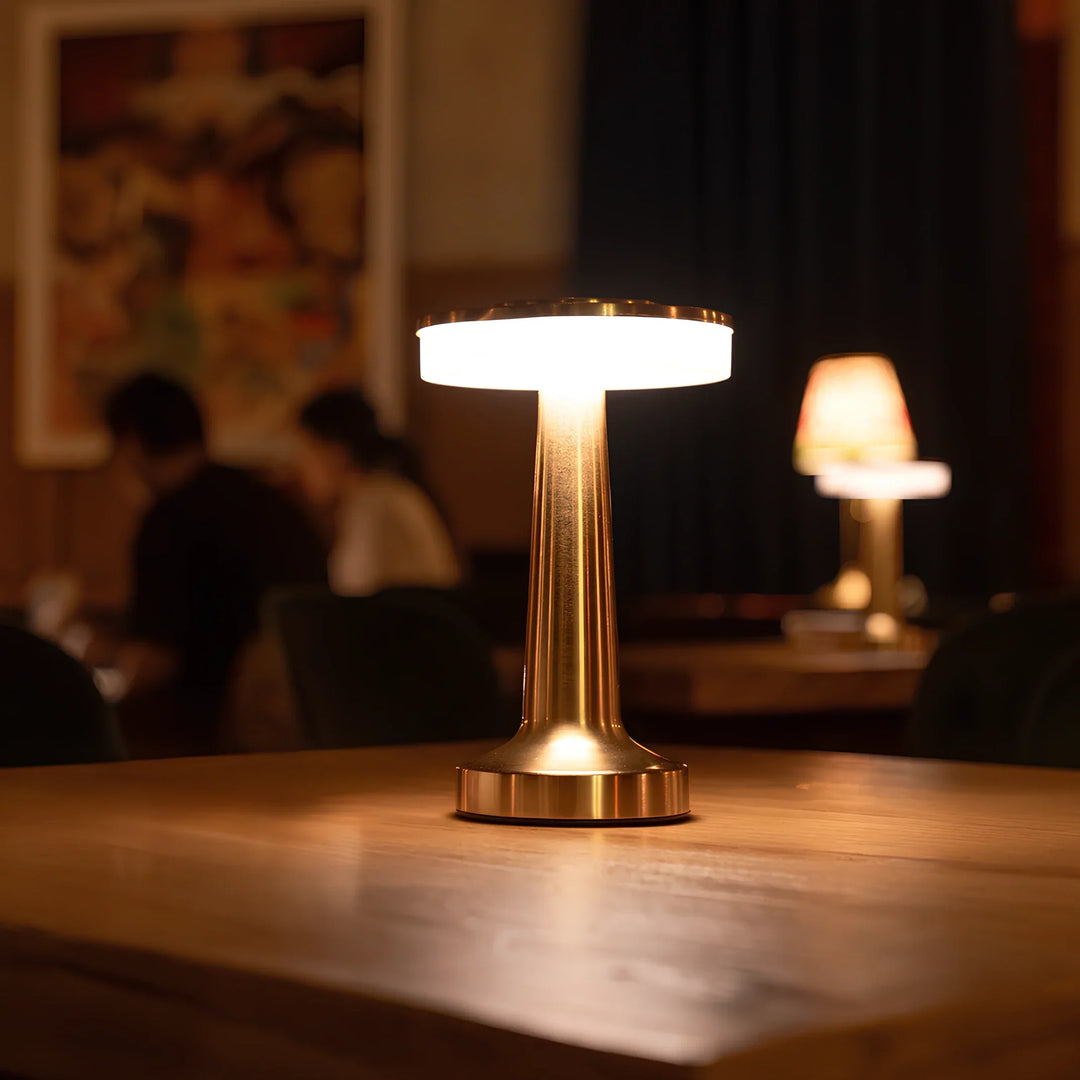 Draagbare dimbare tafellamp, elegant retro ontwerp