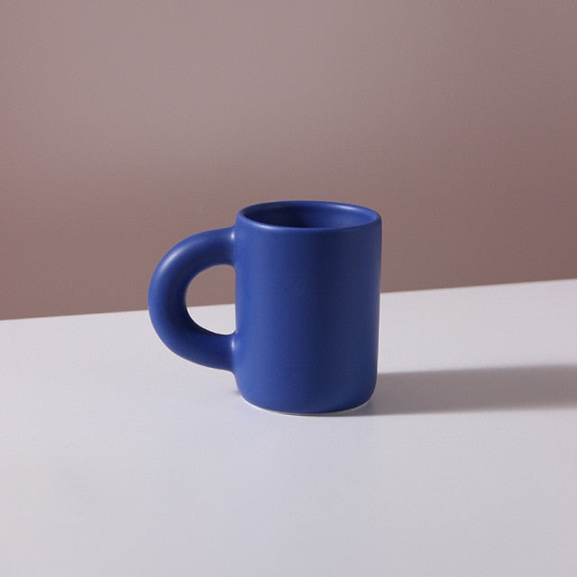 Eleganza - Luxe Porseleinen Kopje met Modern Geometrisch Design