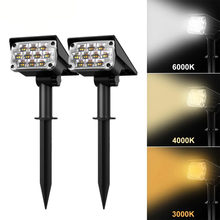 SolarGlow - Draadloze LED Buitenlamp op Zonne-energie voor Sfeervolle Tuinverlichting