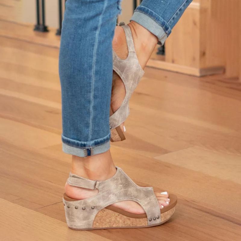 Orthopedische Leren Dames Sandalen met Extra Support
