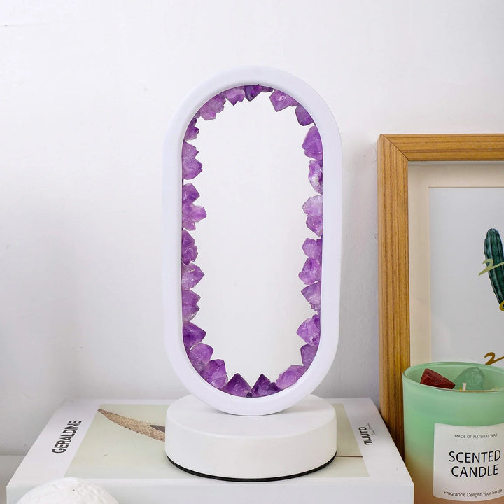 AmethystGlow - Handgemaakte Natuurlijke Kalmerende Amethist Lamp voor Ontspanning