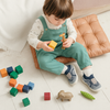 Babyschoentjes met perfect passende elastische pasvorm, antislipzolen, ademend mesh, leeftijd 0-4
