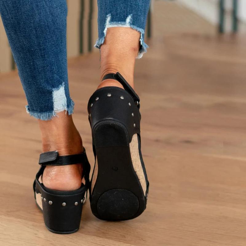 Orthopedische Leren Dames Sandalen met Extra Support