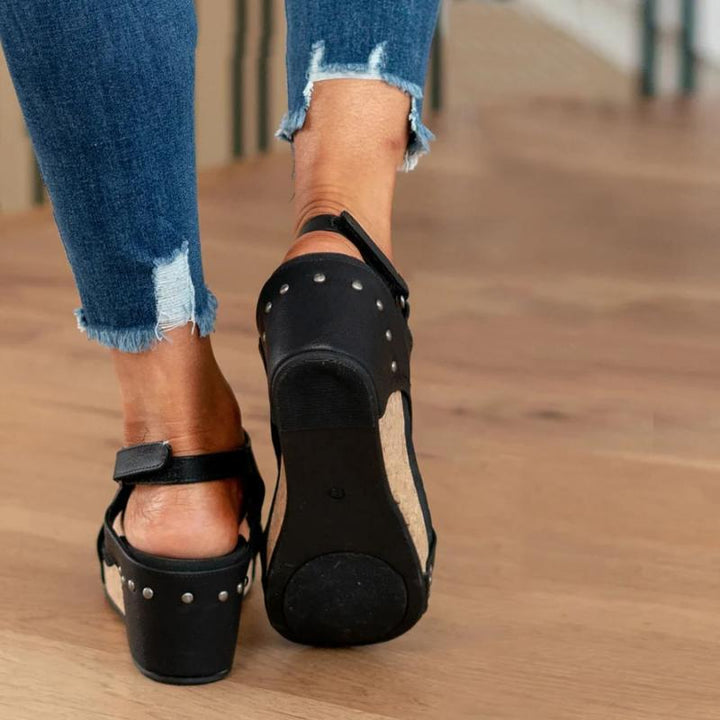 Orthopedische Leren Dames Sandalen met Extra Support