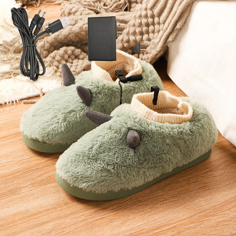 Verwarmde pantoffels met USB en superzacht velours, unisex