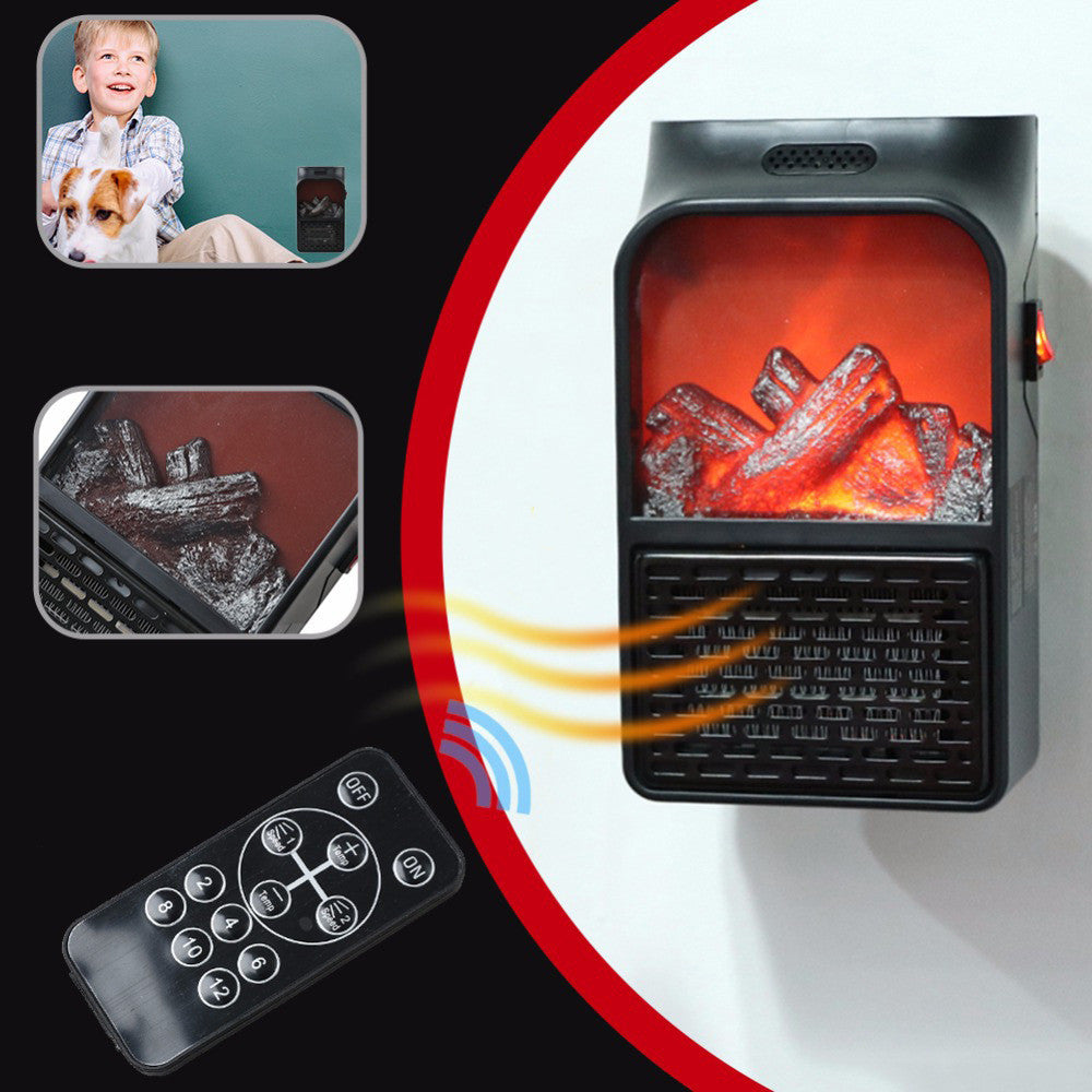 Mini kacheltje met vlameffect, 500 W en 3 standen