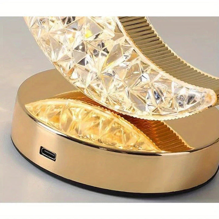 LumiAura - Kristallen LED Tafellamp Voor Sfeervol Interieur