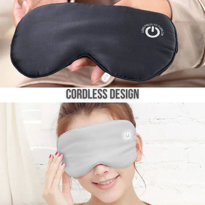 Verstelbaar verwarmd oogmasker, draagbaar en draadloos comfort