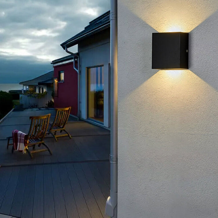 Wandlamp met bewegingssensor, verstelbare led-buitenverlichting