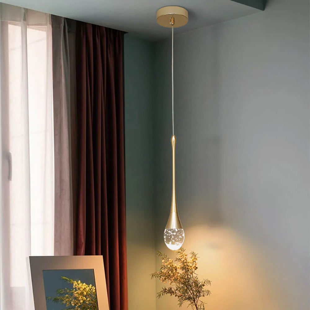 Glazen hanglamp met warm licht - Vetra