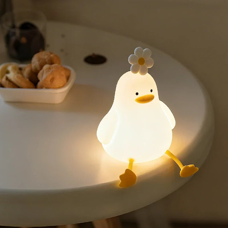 Schattige LED-nachtlamp, instelbare helderheid met slaaptimer